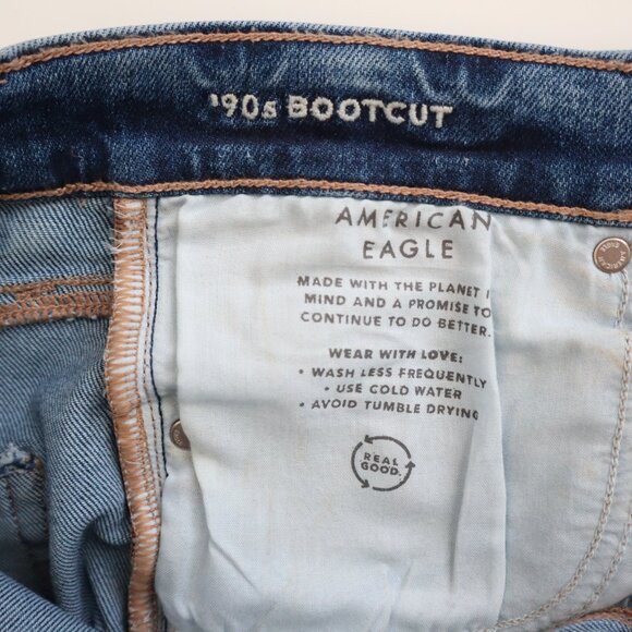 American Eagle 90s Bootcut Raw Hem Jeans | 4S - Picture 5 of 7